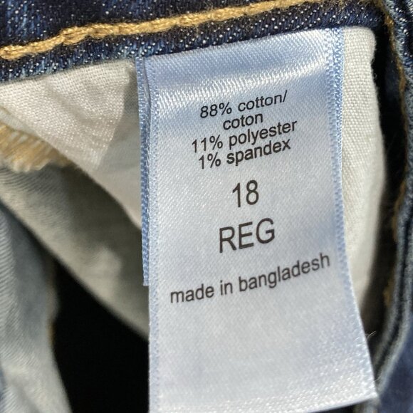 Maurices M Jeans Womens 18W Reg Classic Slim Boot Curvy High Rise Dark Wash New - Picture 7 of 7